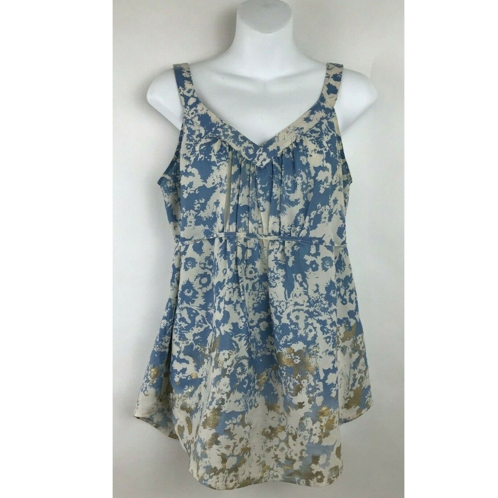 Ecote Multicolor Pastel Watercolor Sleeveless Top